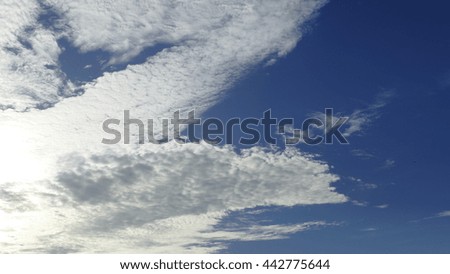 The blue sky with beautiful background cloud
