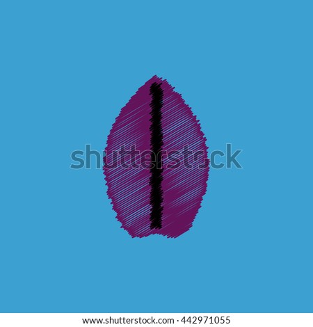 flat vector icon design collection  leaf of tree
