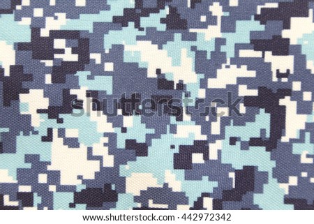 blue digital camoflage pattern