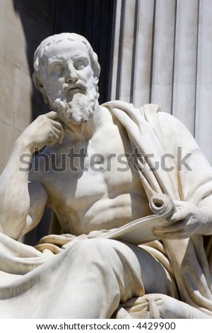 Vienna - The philosopher statue in front of the Parliament building - Herodotus
