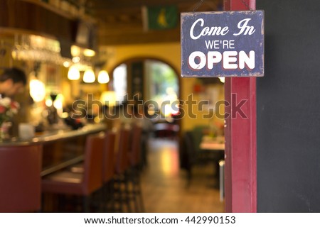 Come in We are Open