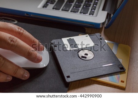 Floppy disk, a floppy disk was used as a storage device. While it work, it 's evolutionary past.