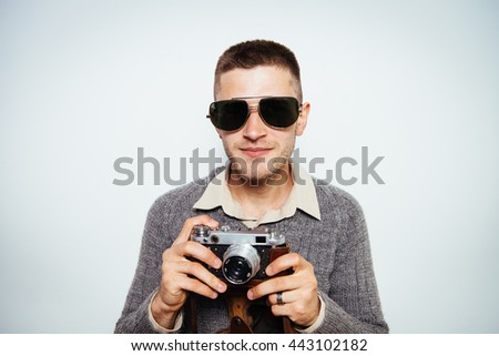 A man with a camera