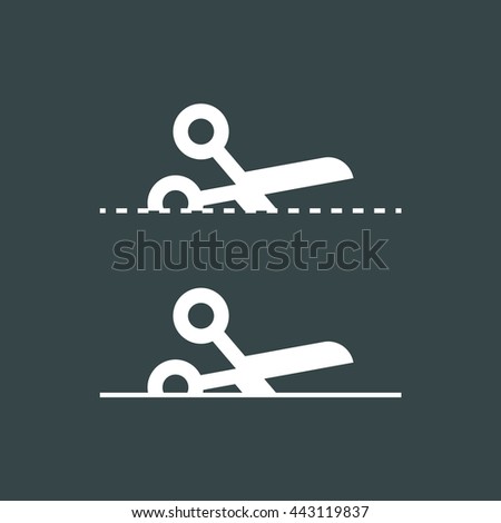 Scissors icon, icons set. Cut symbol. Eps, vector illustration.