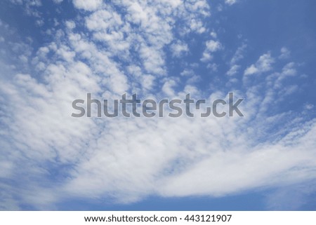 Blue sky and clouds in summer