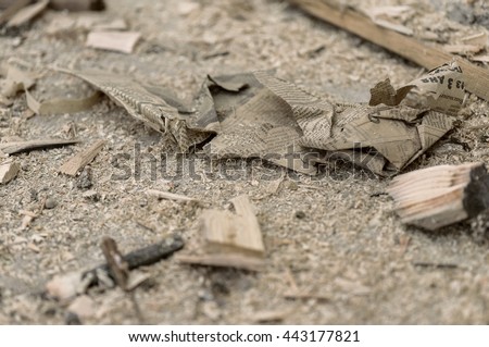 texture of the floor in the sawdust