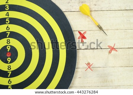 darts arrows missed their target