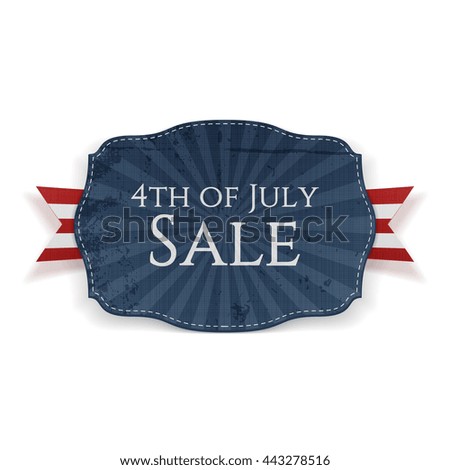 Fourth of July Sale Holiday Banner
