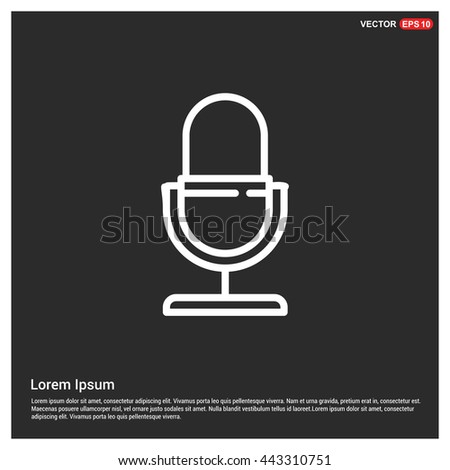 Pictogram microphone icon