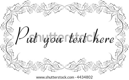 Decorative text border