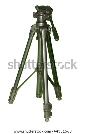 A carbon fiber tripod isolated on white background