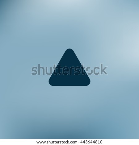 Direction arrow up stock vector icon illustration