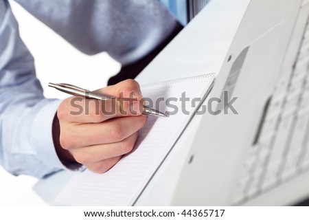 businessman's hand with pen