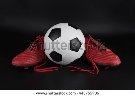 soccer on a black background