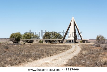 Magersfontein Burghers Monument near Kimberley in Northwest Province in South Africa Royalty-Free Stock Photo #443767999