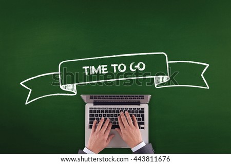 PEOPLE WORKING OFFICE COMMUNICATION  TIME TO GO TECHNOLOGY CONCEPT