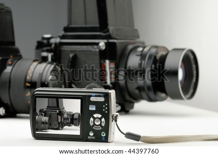digital and medium format camera