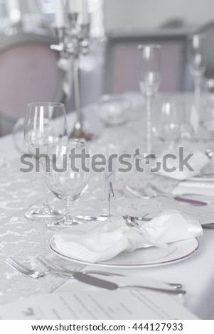Picture of event party tables set