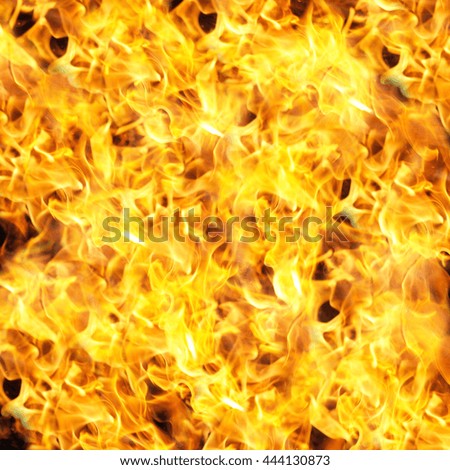 Abstract Fire Background with Flames in red and yellow color