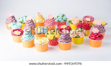 cupcake. Delicious cupcakes. Colorful cupcakes. swirl cupcake.