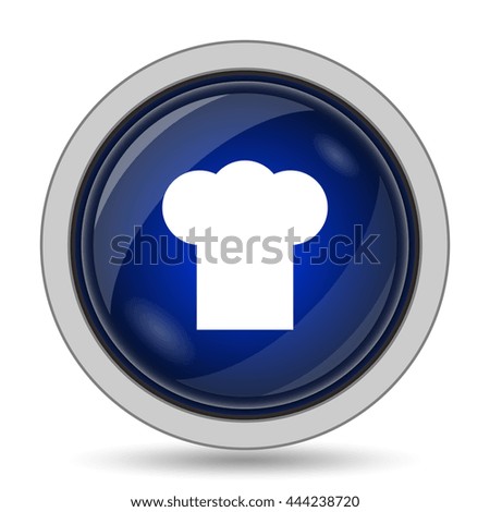 Chef icon. Internet button on white background.
