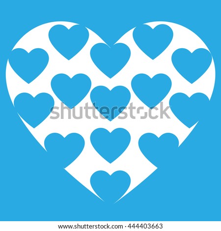 Love hearts, A collection of love hearts vector.