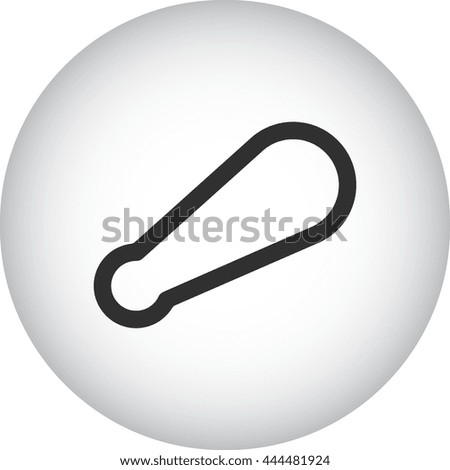 Carabiner isolated  sign simple icon on  background