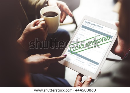 Loan Approved Accepted Application Form Concept Royalty-Free Stock Photo #444500860