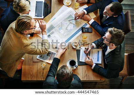 Team Meeting Brainstorming Planning Analysing Concept Royalty-Free Stock Photo #444547465