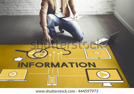 Information Data Devices Storage Technology Concept