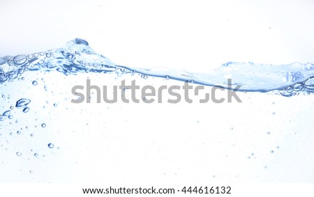 Clear water waves Royalty-Free Stock Photo #444616132