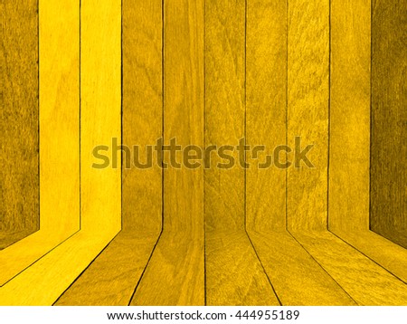 Creative Rough Grunge Yellow Shade Wood Texture or Background Perspective Interior Material Wallpaper/ Color Prank Panel fro Product Presentation