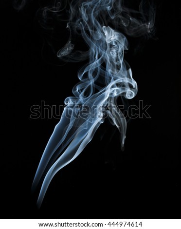 Abstract light smoke on a dark background