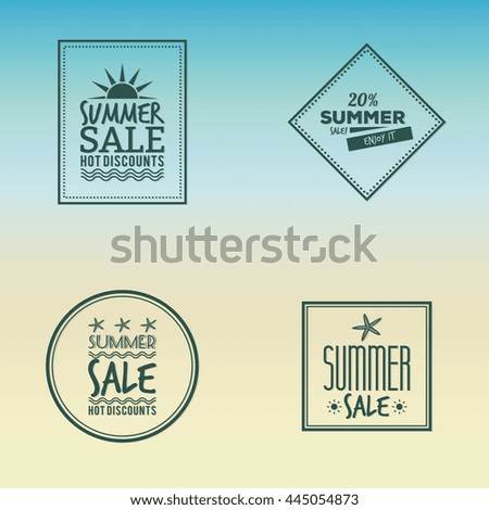 Summer Sale labels
