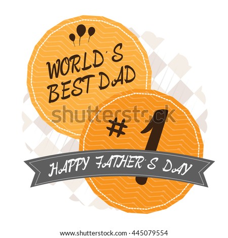 Father's day graphic design, Vector illustration