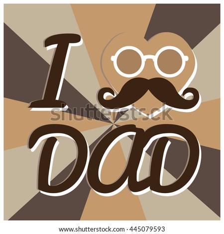 Father's day graphic design, Vector illustration