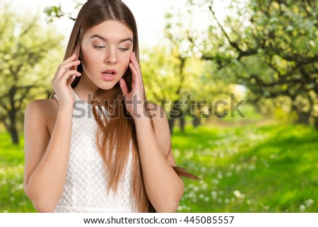 Woman talk on mobile phone