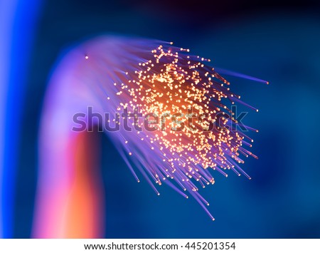 fiber optical picture with details and light effects Royalty-Free Stock Photo #445201354