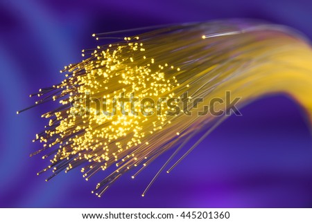 fiber optical picture with details and light effects Royalty-Free Stock Photo #445201360
