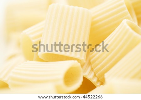 Close-up of uncooked pasta