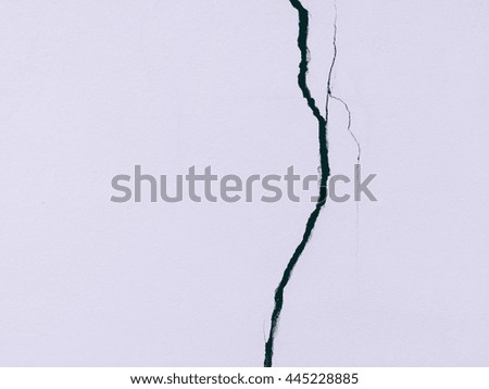 White concrete crack wall texture background