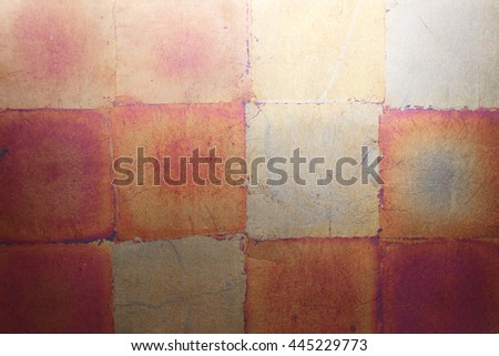 Metallic paper tile texture
