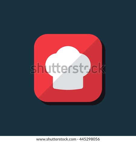 Vector illustration of cook hat icon