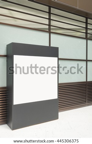 Blank Billboard in airport , great for your design, shot in asia, japan