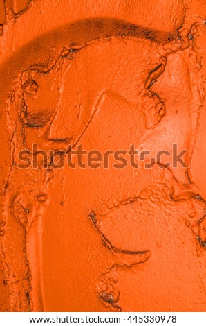 Free form sculptured plaster wall / Abstract background / In passive colors to blend with one's mood and design