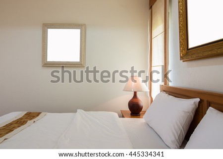 frames in bedroom