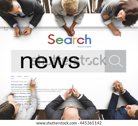 News Update Information Report Search Concept
