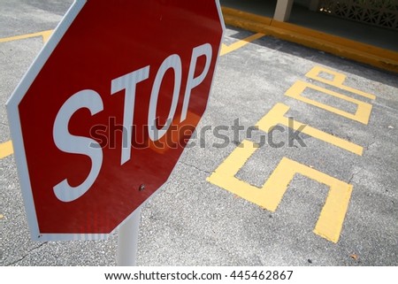 Stop Sign Stop Symbol on Street