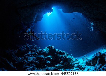 Sunbeam into the cave
