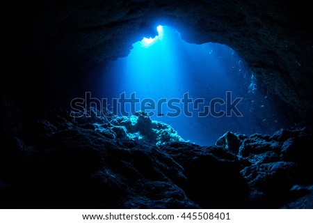 Sunbeam into the cave